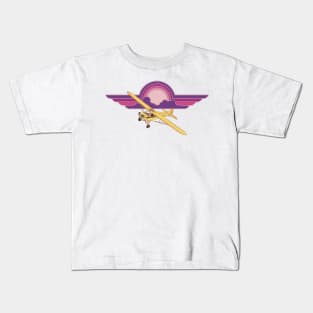 Piper Cub Sunset Kids T-Shirt